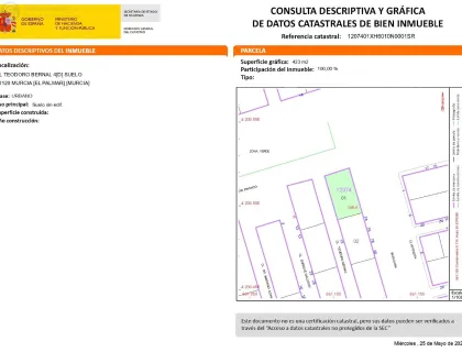 Comprar terreno de 423m² en Murcia
