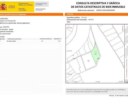 Comprar terreno de 2770m² en Murcia
