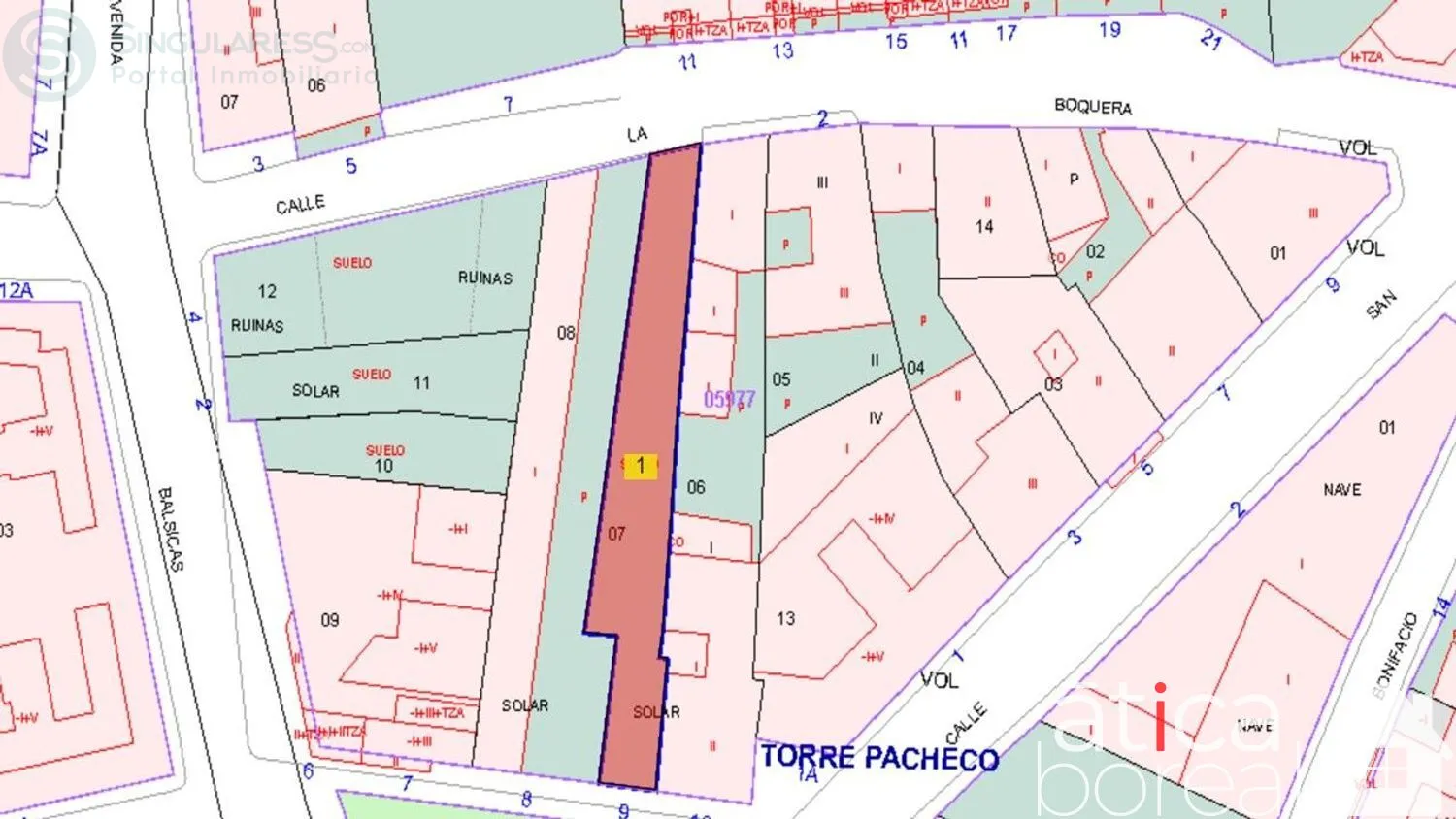 Comprar terreno en Calle Leopoldo Calvo Sotelo nº 9 en Torre-Pacheco