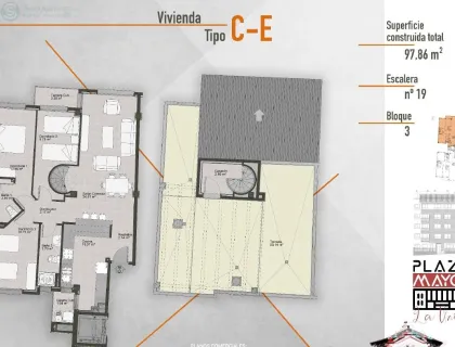 Comprar ático de 98m² en La Unión