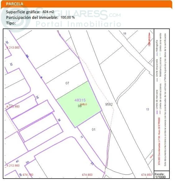 Comprar terreno en Calle De la Barca en Murcia