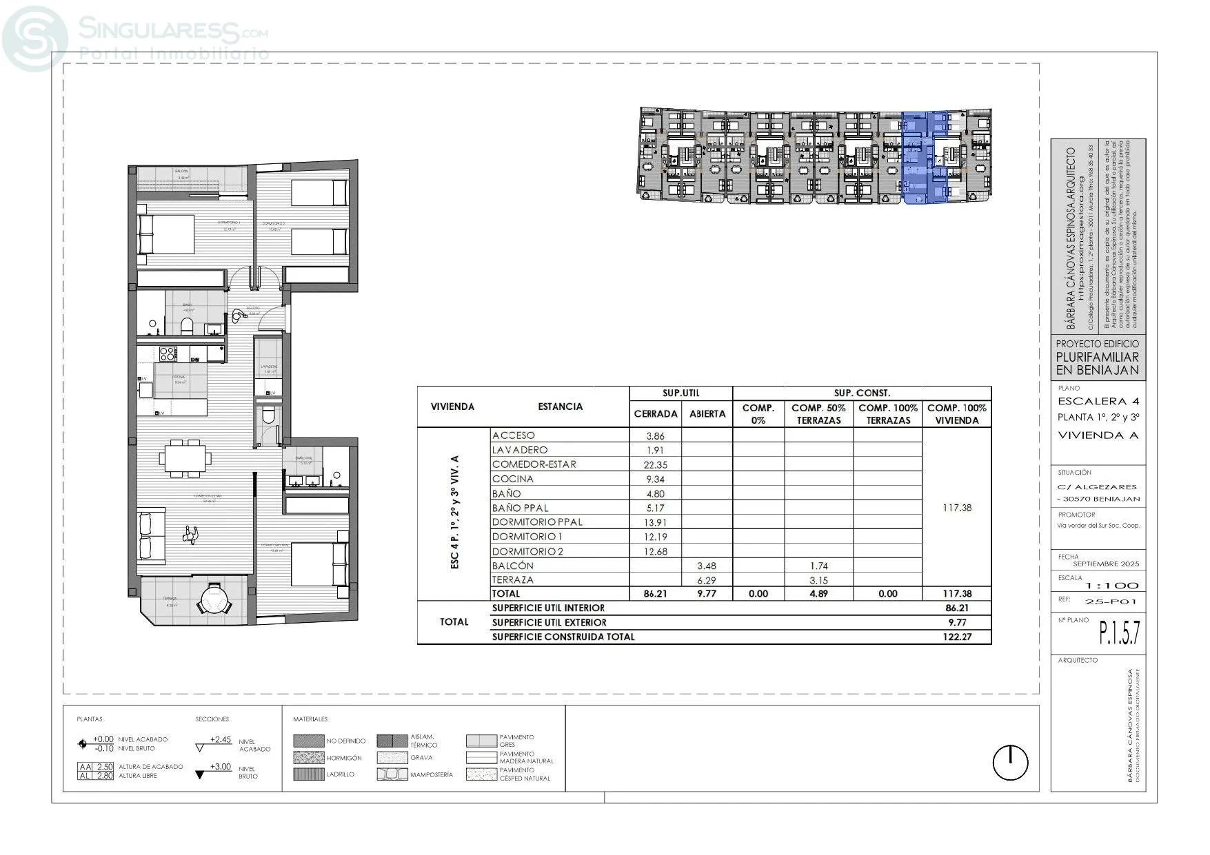 Comprar piso en Calle Algezares nº 58 en Murcia