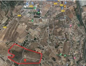  en Sax, 300000 m² metros de parcela.
