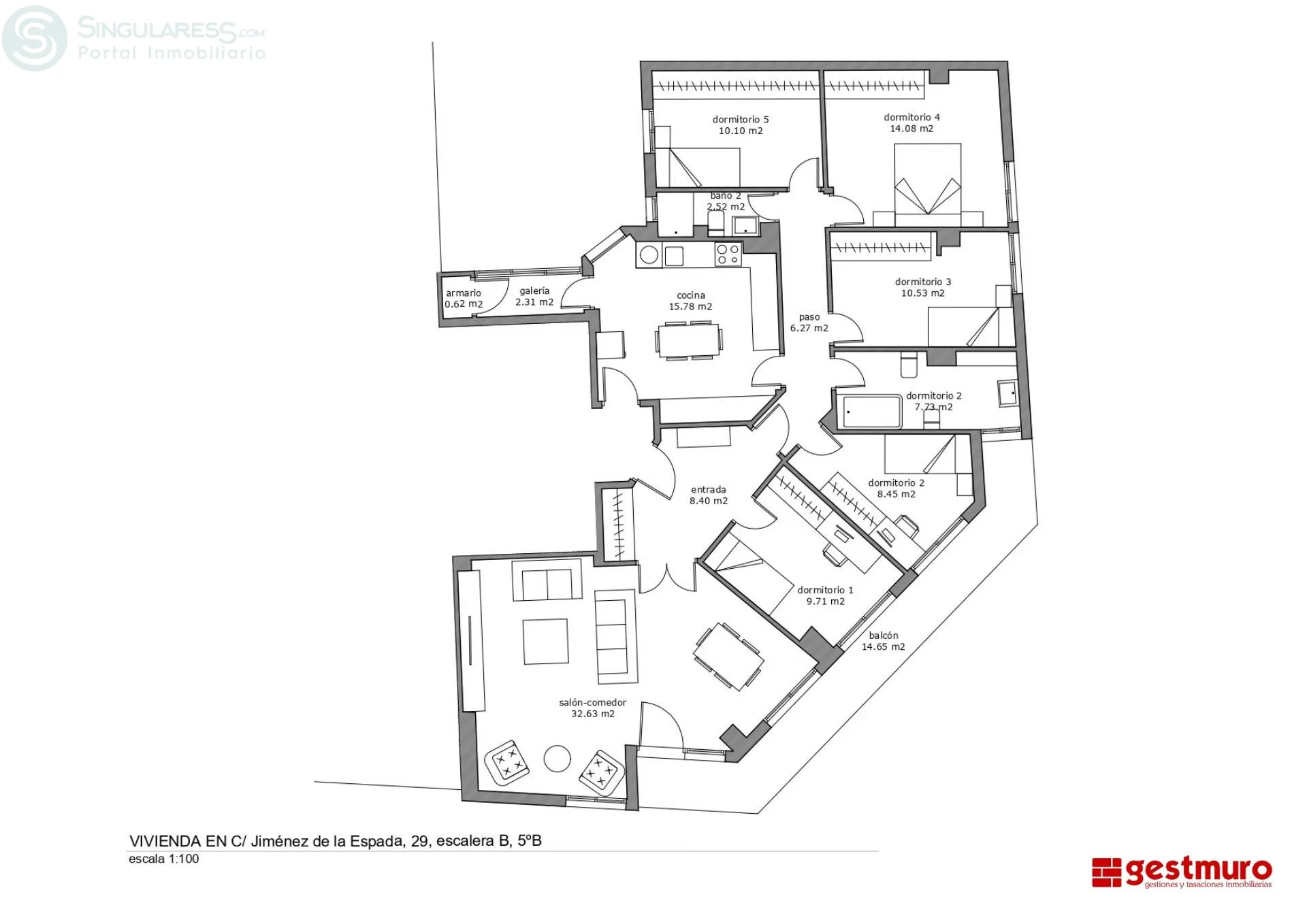 Comprar piso en Calle Jiménez de la Espada nº 29 en Cartagena