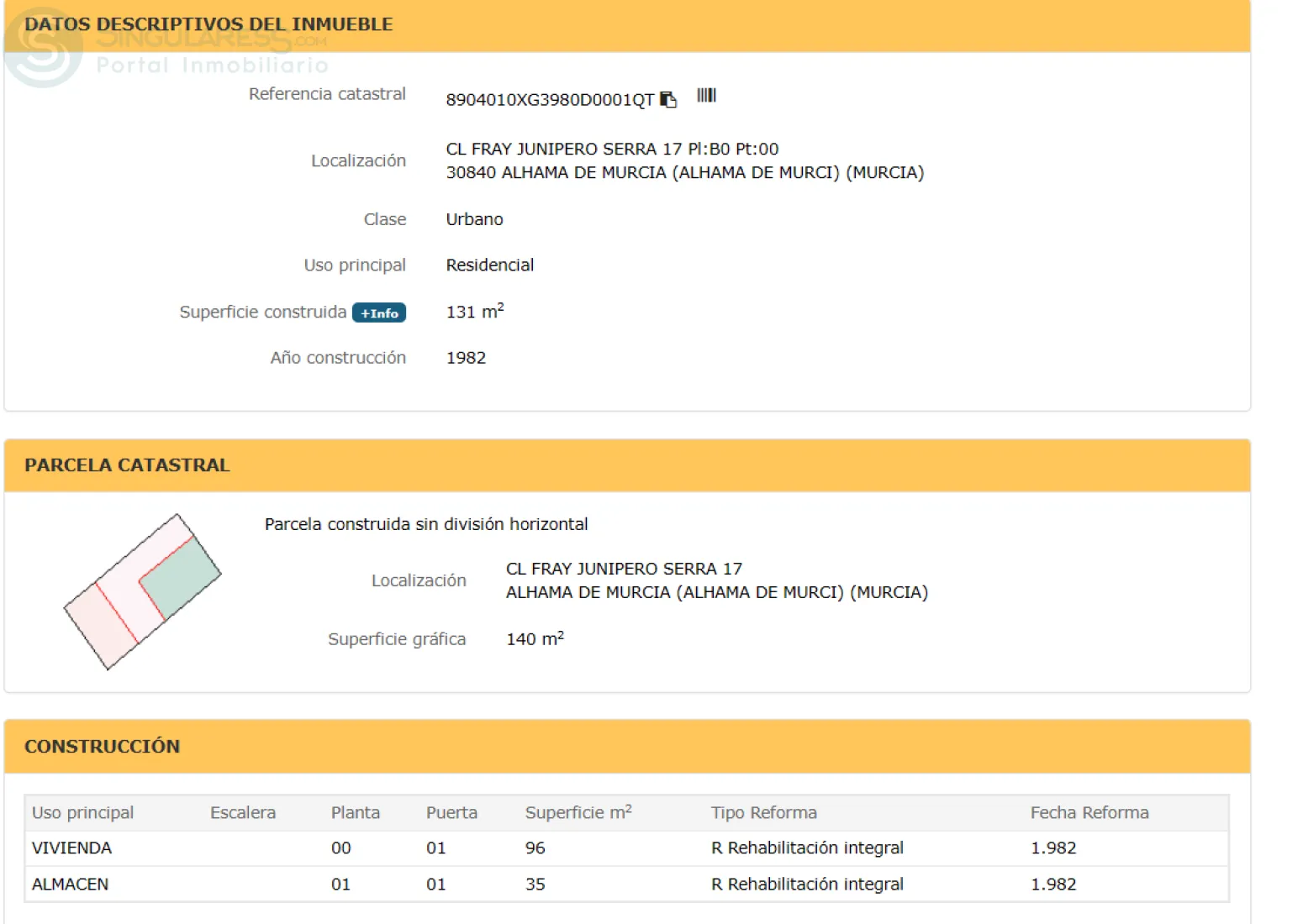 Comprar casa en Alhama de Murcia