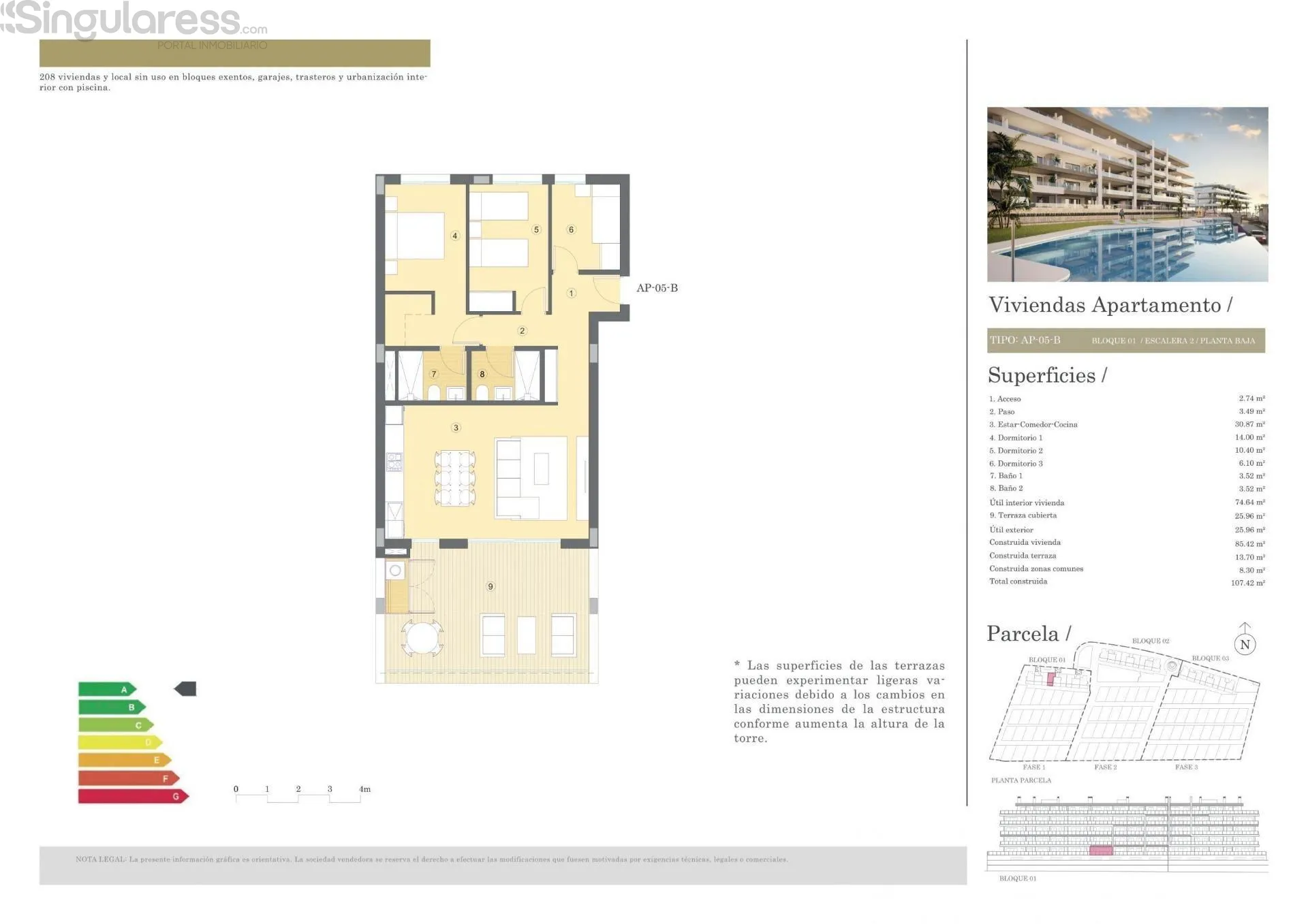 Comprar piso de 119m² en Mutxamel