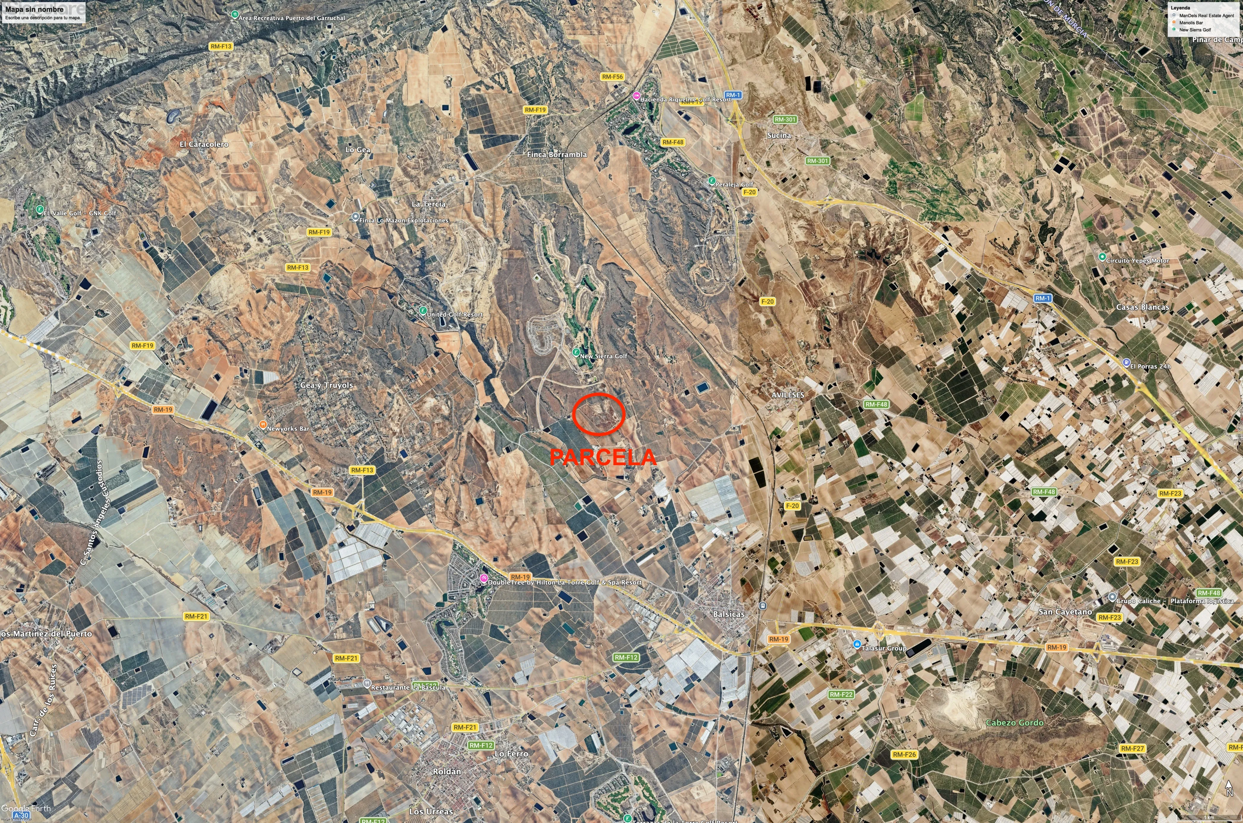 Comprar terreno en Diseminados GRANJA CAVILA (AVILESES) nº 3 en Murcia