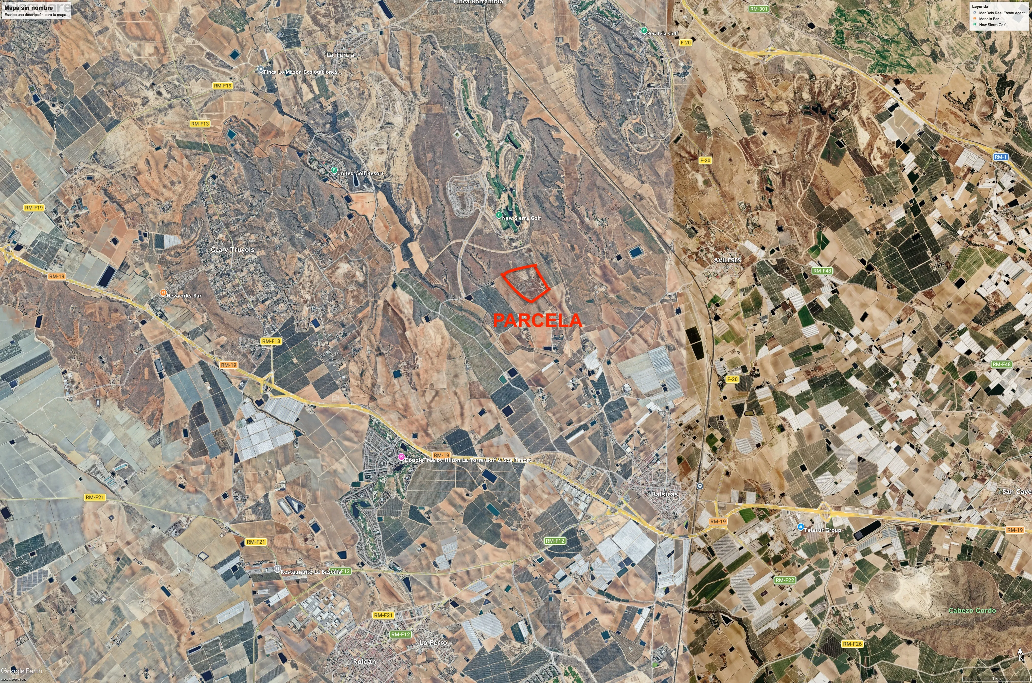 Comprar terreno en Diseminados GRANJA CAVILA (AVILESES) nº 3 en Murcia